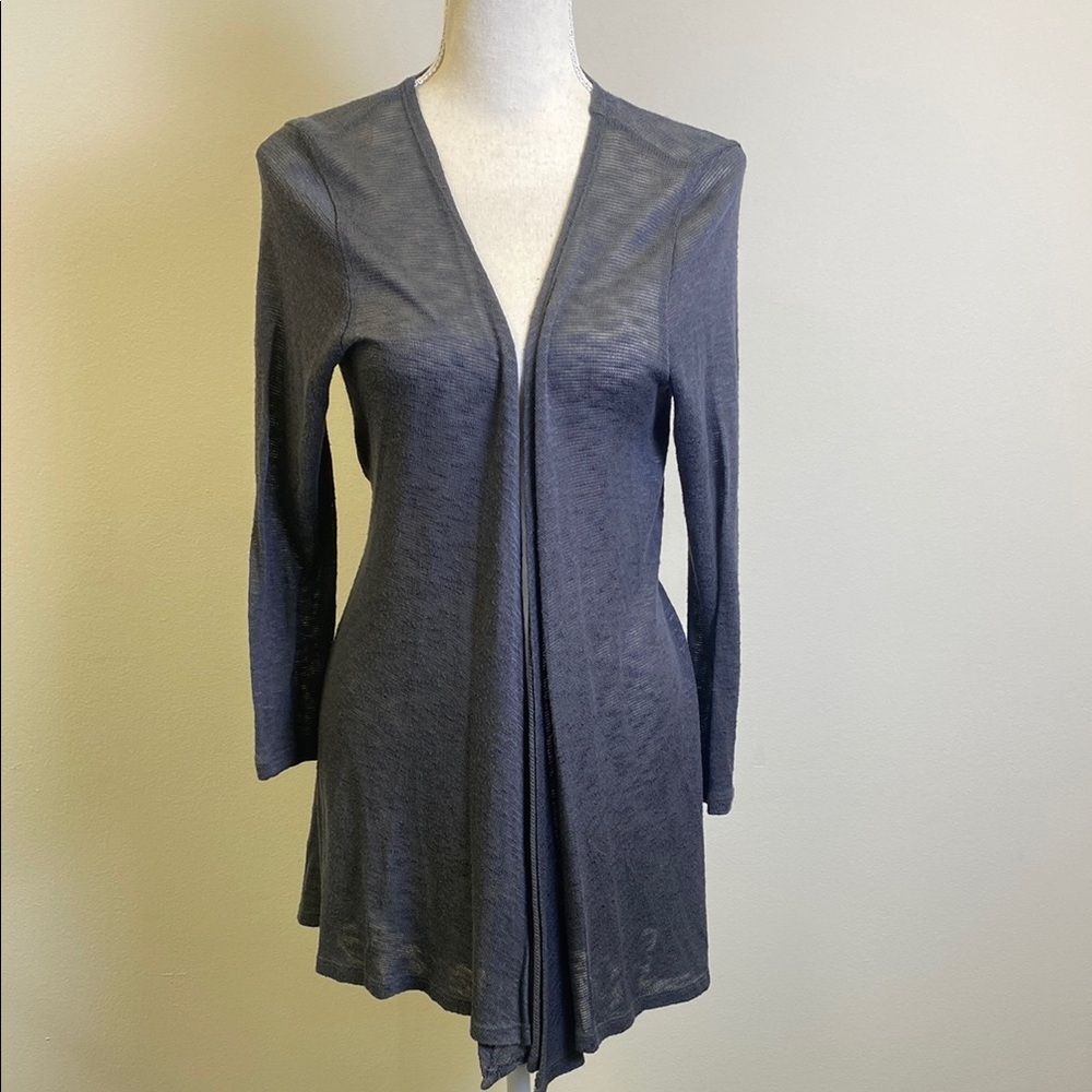Decree Women’s Medium Gray Open Front Cardigan